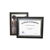 8.5x11 black Enviro Certificate Easels with gold trim